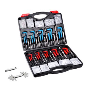 VEVOR Helicoil Kit de réparation de fils 338-Piece SAE et Kit d'outils de rethreading métrique