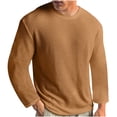 thumbnail image 1 of RXIRUCGD T-shirt Tricoté d'Été Uni à Col Rond à Manches Courtes pour Homme, Jaune, Taille : L, 1 of 5