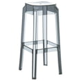 thumbnail image 1 of Compamia Fox Tabouret de Bar de Patio en Polycarbonate de 30 Pouces en Gris Transparent, 1 of 4