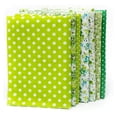 thumbnail image 1 of 7 Pieces Cotton Fabric Flower Supplies Kits Print Colorful Quarters Bundle SewingQuilting Crafting Mixed Style Patchwork Set Green, 1 of 8