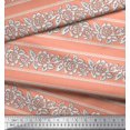 thumbnail image 3 of Soimoi Cotton Poplin Fabric Leaves & Floral Block Print Sewing Fabric Yard 56 Inch Wide, 3 of 4