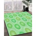 thumbnail image 3 of Ahgly Tapis Rectangulaire Lavable en Machine Intérieur Vert Jade Transitionnel, 2 Pieds x 3 Pieds, 3 of 7