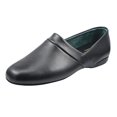 thumbnail image 2 of PAMIR Men's Genuine Leather Opera Slippers with Memory Foam Insole and Leather Outsole Size US 9 Wide Width Black, 2 of 4