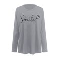 thumbnail image 4 of WEAIXIMIUNG T-Shirts Blancs pour Femmes à Col en V, Paquet, Haut Décontracté à Manches Longues à Col Rond Uni pour Femmes, 4 of 4