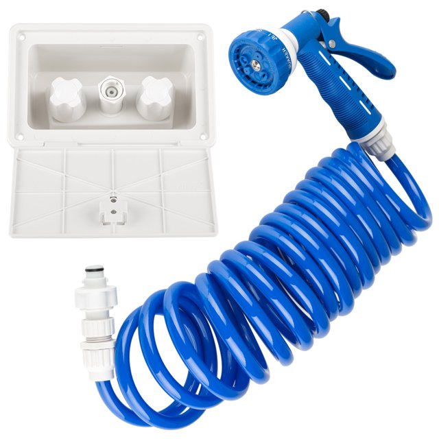 Dura Faucet Exterior Spray Port DF-SA189-WT Faucet Type With Quick Connect Spray With Box; White
