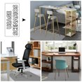 thumbnail image 3 of Graflsoa Self-Adhesive PVC Non-Slip Chair Mat for Floor Protection, 120x90cm, Light Gray, Durable Polyester, Easy Roll-Up Storage, 3 of 7