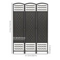 thumbnail image 3 of HOMCOM 5.6ft Folding Room Divider, Freestanding Privacy Screen for Bedroom, 3 of 10