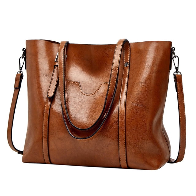Estbridg Handbags For Women Large Designer Ladies Bag Bucket Purse Leather