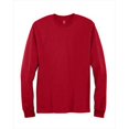 thumbnail image 1 of Hanes 5586 T-Shirt à Manches Longues Sans Étiquette Taille Small, Rouge Foncé, 1 of 4