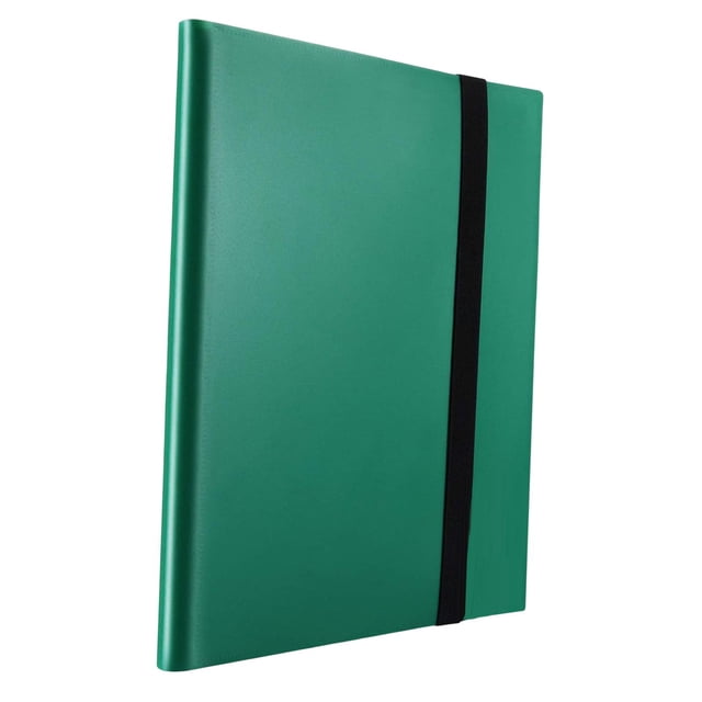Milaget 432 Card Pocket Binder Card Collection Binder 9 Pocket Trading Binder for Sports Green