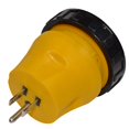 thumbnail image 2 of HQRP RV Electrical Locking Adapter 15A Male to 30A Female Twist Lock Power Cord Plug Connector + UV Meter, 2 of 4