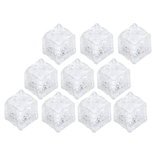 Flashing Ice Cubes, LED Ice Cubes, Scoop And Basket 12 Pack For Home Bars Drinks Birthday