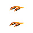 thumbnail image 4 of Wweixi Aerodynamic Spoiler Wing Motorcycle Motorcycle Accessories Durable Aerodynamic orange 2Set, 4 of 6