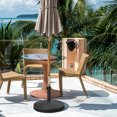 thumbnail image 4 of Gymax 49 lbs Round Resin Patio Umbrella Base Stand Holder w/ Adjustable Knob, 4 of 10
