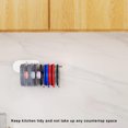 thumbnail image 4 of EGNMCR Kitchen Gadgets, Kitchen Accessories, Kitchen Utensils & Gadgets Cup Lid Rack Stainless Steel Paper Towel Rack Cup Lid Storage Cup Lid Hook Easy To Install Hook Storage Rack hook up, 4 of 8