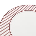 thumbnail image 4 of Holiday Time Christmas Red Stripe Ceramic Salad Plate, 9-inch, Festive Dinnerware, 1 Piece, 4 of 6