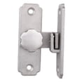 thumbnail image 1 of DOLITY Barn Door Buckle Latch Lock 90 Degree Anti Stainless Steel Door Punch Hasps Argent, 1 of 8