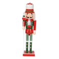 thumbnail image 4 of Christmas Nutcracker Ornament 25cm Table Decoration for Xmas Desktop Festive A, 4 of 8