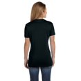 thumbnail image 3 of Hanes T-Shirt à Col en V Nano-T pour Femmes, TTG, Noir, 3 of 4