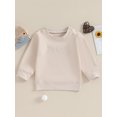thumbnail image 2 of Honganda Chandail d'Automne pour Tout-Petit Garçon, Broderie de Lettres, Manches Longues, Col Rond, Coupe Ample, 2 of 8