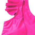 thumbnail image 4 of EGNMCR Bikini Set Women's Color High Waist One Shoulder Bikini Split Swimwear Set, 4 of 4