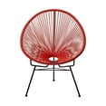 thumbnail image 2 of Costa Lounge Chair, Wire Lounge Chair, Plastic Lounge Chair, Beach Lounge Chair, Indoor-Outdoor Lounge Chair,Acapulco style Rattan,Weather Resistant,Patio Lounge Chair, Oval Lounge Chair - Set 2, 2 of 3
