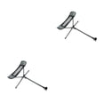 thumbnail image 1 of stanreset 1/2/3 Chaise Pliante d'Extérieur Tabouret Extensible Rétractable Repose-Pieds Pliable Lune Outils Pêche Camping Pique-Nique Repose-Pieds Gris 2 Pcs, 1 of 6