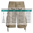 thumbnail image 3 of Styesk Mens Shorts Men's Pockets Cargo Pants Casual Button Classic Summer Short With Multi Pockets, 3 of 7