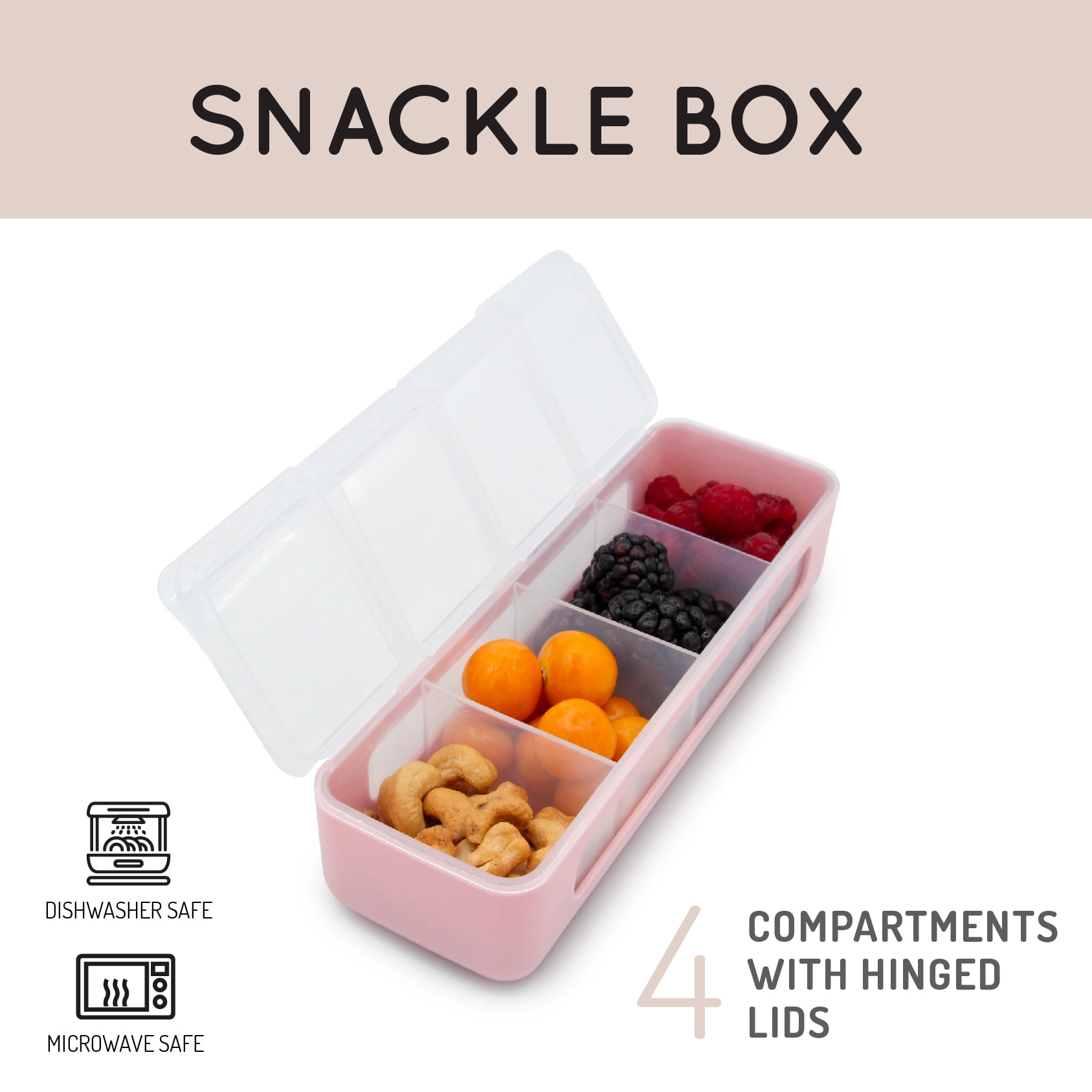 Melii 4 Compartment Snackle Box - Walmart.ca
