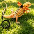 thumbnail image 4 of Qocolhg Lizard Leash Escape Proof Adjustable Harness for Bearded Dragon Leopard Gecko Iguana, Reptile Leash Lightweight Polyester Outdoor Walking Rope for Small Reptiles, 3 Sizes S/M/L, 4 of 6