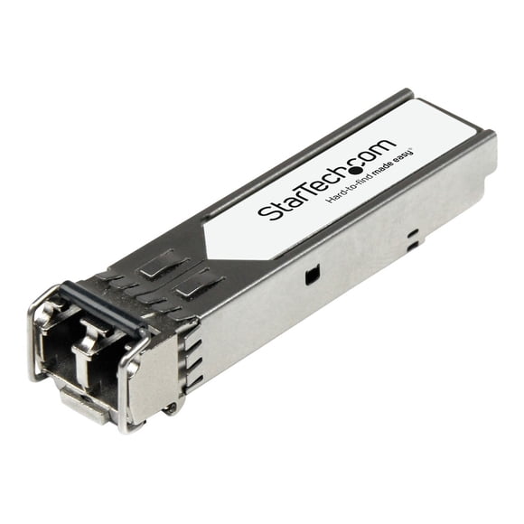 StarTech.com Extreme Networks 10051 Compatible SFP Module, 1000BASE-SX, 1GbE Multimode Fiber MMF Optic Transceiver, 1GE Gigabit Ethernet SFP, LC 550m, 850nm, DDM, Mini GBIC - Lifetime Warranty (10051-ST) - SFP (mini-GBIC) transceiver module (equivalent to: Extreme Networks 10051) - 1GbE - 1000Base-SX - LC multi-mode - up to 1800 ft - 850 nm - for Summit 24e3; Alpine 3802; Extreme Networks GM-16T3, GM-16X3