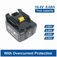 thumbnail image 4 of For Makita Battery 5Ah 14.4V Rechargeable Lithium-ion Cell 14.4V Power Tools BL1460 BL1430 Power Tools Batteries, 4 of 7