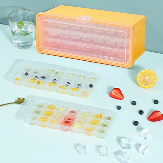 RKSTN Ice Boxes Ice Box Yellow Kitchen Gadgets