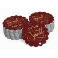 thumbnail image 2 of Inkdotpot Pack Of 100 Let Love Sparkle Wedding Favor Paper Tags Craft Real Gold Foil Hang Tags, 2 of 6
