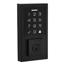 Weiser SmartCode Contemporary Touchpad Matte Black Keyless Entry Door Lock/Exterior Door Deadbolt