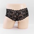 thumbnail image 4 of Fridja Lace Men Inner Large Size Men's Boxer Low Waist Transparent T Pants Underwear for Sports Performance, 4 of 4