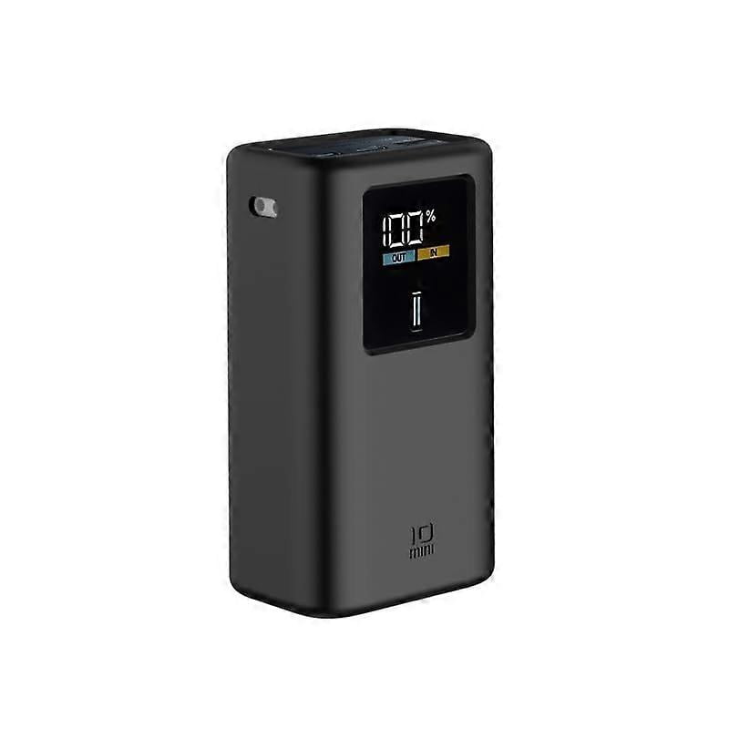 Silicone Protective Case For CukTech 10 Mini Power Bank, Shockproof 10000mAh Case, 55W Portable Charger Cover, Black