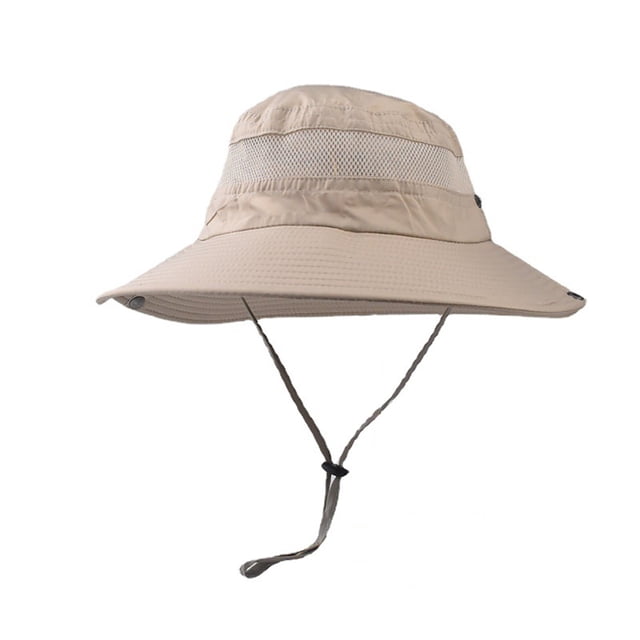 Chapeau de Soleil Protection Solaire Grand Bord Chapeau Seau Imperméable Pliable