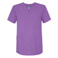 thumbnail image 1 of Adar Universal Unisex V-Neck Tunic 3 Pocket Scrub Top (Available in 39 Colors), 1 of 7