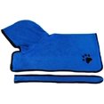 thumbnail image 3 of Dog Bathrobe Soft Super Absorbent Luxuriously 100% Microfiber Dog Drying Towel Robe with Hood/Belt for Large,Medium,Small Dogs, 3 of 7