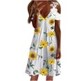 thumbnail image 2 of TIMIFIS Robes T-Shirt Décontractées d'Été pour Femmes, Robe Soleil Évasée, Couvre-Maillots de Bain de Plage, 2 of 5