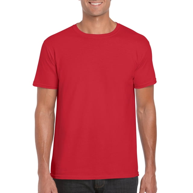 Gildan T-Shirt Softstyle pour Hommes, 4TG, Rouge