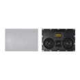 thumbnail image 2 of Monoprice Amber In-Wall Speaker Center Channel Dual 5.25-inch 3-way Carbon Fiber with Ribbon Tweeter (single), 2 of 2