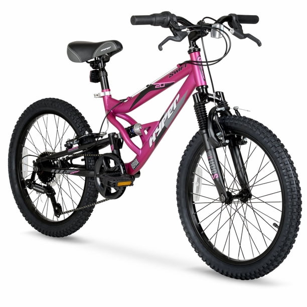 Hyper Bicycles 20” Swift Mountain Bike, Magenta, Youth, Age Group