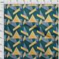 thumbnail image 3 of oneOone Viscose Jersey Fabric Rectangle & Triangle Geometric Printed Fabric 1 Yard 60 Inch Wide, 3 of 5