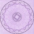 thumbnail image 1 of Ahgly Company Machine Washable Indoor Square Transitional Orchid Purple Area Rugs, 5' Square, 1 of 7