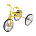 thumbnail image 2 of HILABEE 1:10 Scale Alloy Tricycle Bike Model Toy Tabletop Home Decoration Yellow, 2 of 9