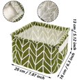 thumbnail image 3 of 4 Pieces Mini Square Storage Baskets, Cotton And Linen Fabric Storage Bins, Foldable Baby Storage Boxes, Waterproof Small Cloth Storage Baskets For Office, Toys, 3 of 9