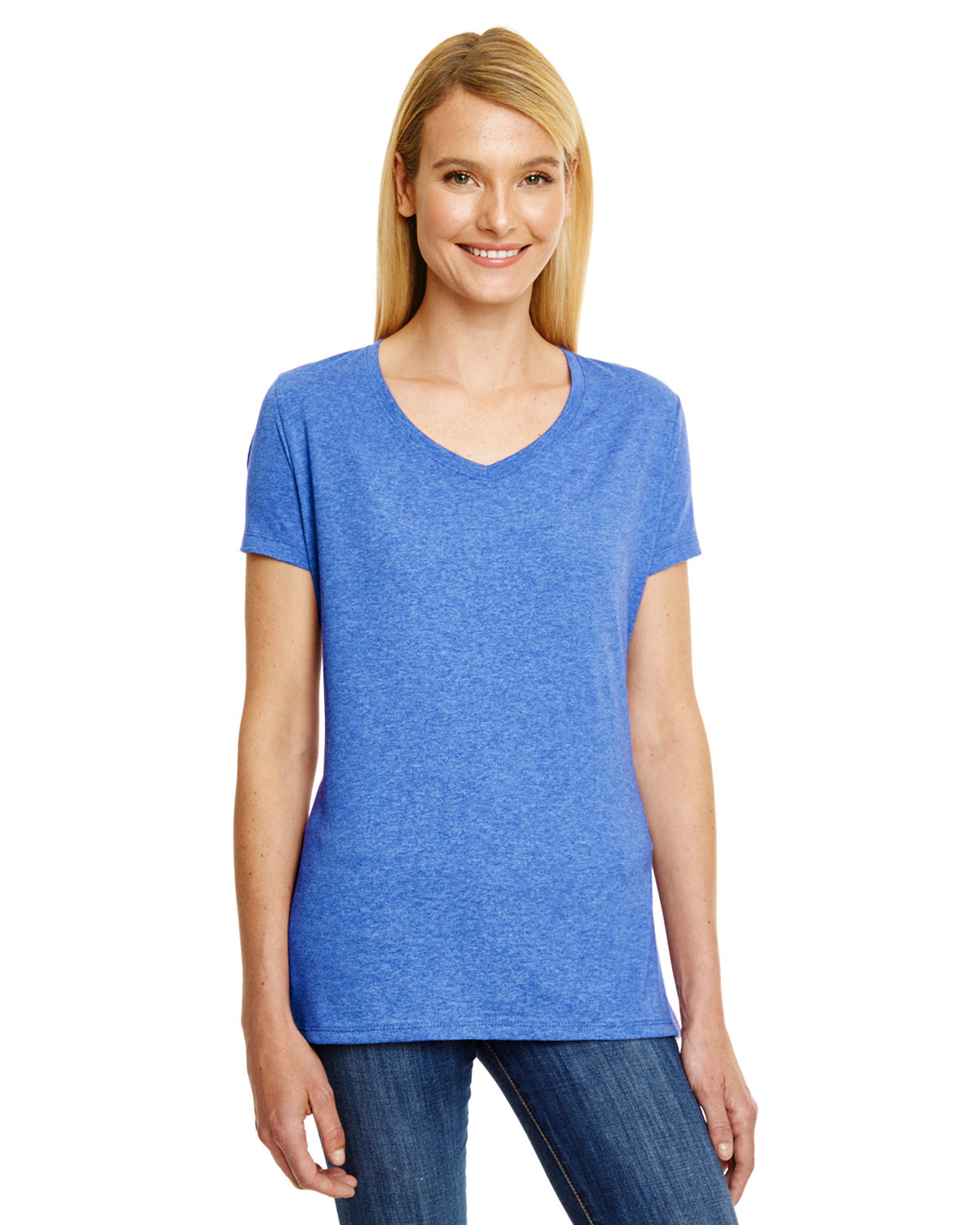 Hanes Ladies' X-Temp Triblend V-Neck T-Shirt - 42VT