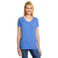 thumbnail image 1 of Hanes Ladies' X-Temp Triblend V-Neck T-Shirt - 42VT, 1 of 1